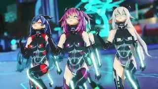 MMD : Stellar - Marionette - Purple Heart/Black Heart/Green Heart/Iris Heart (HD)【Ray-MMD】[1440p60]