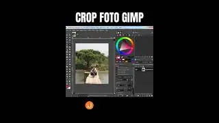 BELAJAR DESAIN GRAFIS,  DUA CARA CROP FOTO DI GIMP