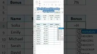 Lookup value using hlookup in excel quickly #exceltips #exceltutorial #productivity