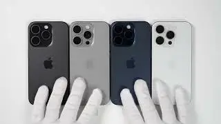 iPhone 15 pro unboxing all colours