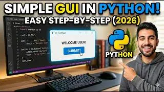 Tutorial to make a simple screen using Python Programming Language.