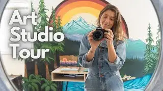 ART STUDIO TOUR - A peek inside my studio as a Professional Artist