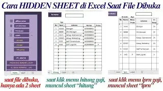 Cara Hidden dan Unhide Sheet di Excel Saat File Dibuka | Cara Menyembunyikan Sheet File Excel