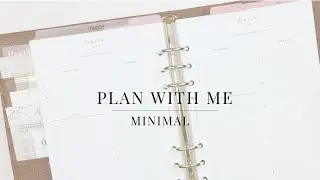 Plan With Me | Minimal Edition