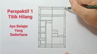 Membuat Gambar 3D Dengan Proyeksi perspektif Satu Titik Hilang •|| GambarTeknik