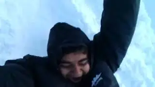 Snow Sliding in -11 degree temperature kashmir travell diaries