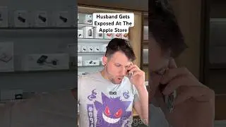 Husband Gets Exposed At The Apple Store #shorts