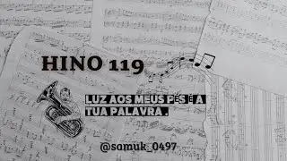 Hino 119 H5- Luz aos meus pés é a tua palavra ❤️‍🔥🙌🏾 pt1 #tuba #ensaio #baixo #orquestra #viral #ccb