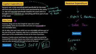 FA2 Lecture 2 | Assets & Liabilities | Capital Expenditure V/s Revenue Expenditure | Sales Taxes