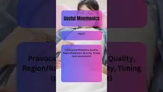 Medical Mnemonics 4/6