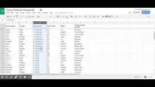 Google Sheets - Sorting the column of data