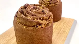 Шоколадный кулич с карамелью и орехами! Мягкий, нежный, ароматный!