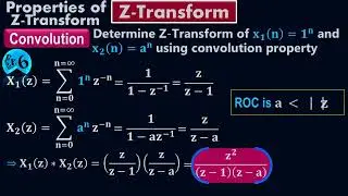 Practical example of Convolutional Property of Z Tranform - Discrete Mathematics by #Moein