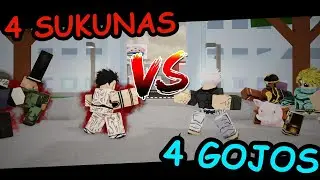 4 Gojos VS 4 Sukunas... | Jujutsu Shenanigans