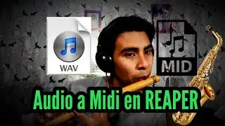 Convert AUDIO to MIDI in REAPER