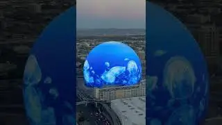 Las Vegas Sphere AMAZING exterior demo 2 #shorts #LVsphere #TheSphere #Sphere
