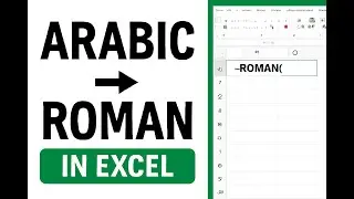 How To Use Roman Function in Excel