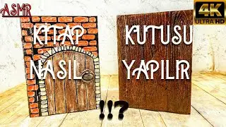Kitap Kutusu Nasıl Yapılır ⁉ Tuğla Deseni | Ağaç Kabuğu Efekti