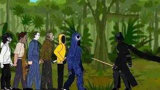[Part 1] hoodie,costume man,michael myers,jason voorhees,jeff the killer,leatherface vs Darth Vader