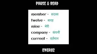 25 Hindi English daily need vocabulary #shorts #hindienglish #hindivocabulary