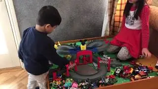 Racing Cars with Gianne and Jacen