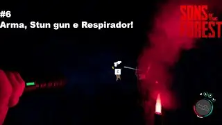 Sons of the Forest Gameplay PT BR #6 - Arma, Stun gun e Respirador!