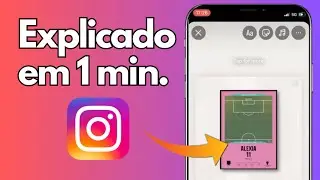 Como adicionar uma foto de fundo ao compartilhar uma publicação no Story do Instagram - Tutorial