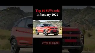 Top 10 SUVs Sold in Jan 2024 #tata #tatapunch #kiasonet #nexon #mahindrascorpio #bolero