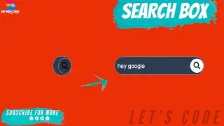 awesome css search box using only html & css || how to make search bar using html and css