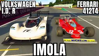 VOLKSWAGEN I.D. R Pikes Peak VS FERRARI F1 70s 312T4 at Imola