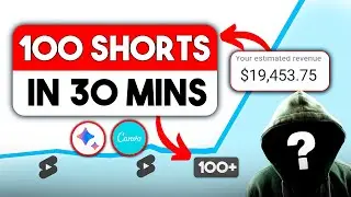 How I Made 100 Youtube Shorts in 30 Minutes for a Faceless Youtube Channel