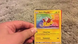 Ash's pikachu card