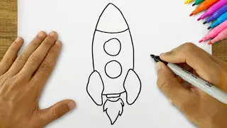 How to Draw a Rocket Very Easily? Step by Step Rocket Drawing