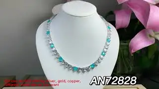 Premium 925 Sterling Silver Heart Diamond Tennis Necklace