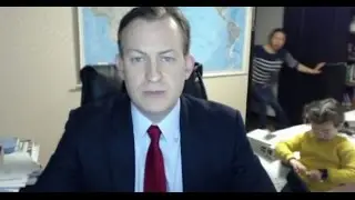 Niños y esposa interrumpen entrevista en vivo LENGUAJE CORPORAL Análisis