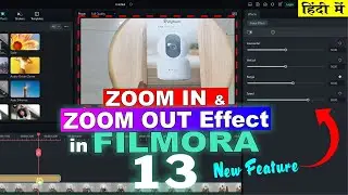 How to apply SMOOTH ZOOM In/Out Transition | zoom transition tutorial | Filmora 13