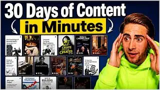 This NEW AI Tool Creates 30 Days of Social Media Content in Minutes (step-by-step guide)