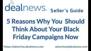 5 Reasons Why You Should Think About Your Black Friday Campaigns Now
