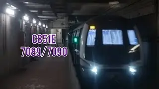 [Mainline Test/7089/7090] Alstom Metropolis C851E Arriving & Departing NE15 Buangkok