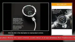Beeline Moto II Black - GPS Navigation for Motorcycles | Easy To Use Sat Nav For Motorcycles, IP67