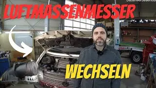 VW T4  - 🔧 Luftmassenmesser wechseln / Auspuff qualmt II Change air mass sensor / exhaust smokes🔧