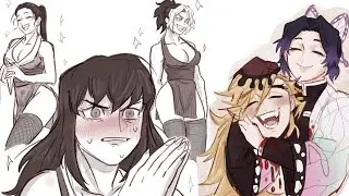 Demon Slayer COMIC DUB Compilation Wholesome Kimetsu No Yaiba Comic Dubs Funniest 🤣🤣🤣