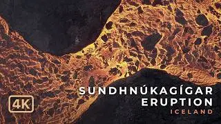 VOLCANIC ERUPTION on Reykjanes Peninsula, Iceland (August 2024) 🌋 Lava Rivers (4K Drone)