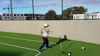 batting tee practice - 062024