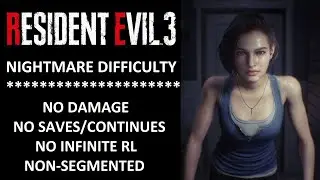 RESIDENT EVIL 3 REMAKE - NO DAMAGE/SAVE/CONTINUE/INF.ROCKET LAUNCHER NON-SEGMENTED RUN (livestream)