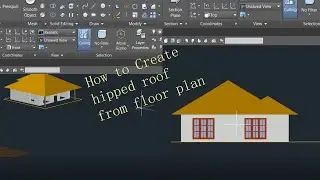 How to create hipped roof - AUTOCAD 3D