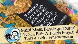 YB Mixed Media Blessing Journal Cover Tutorial