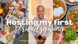 HOSTING MY FIRST FRIENDSGIVING 🍂||  cooking + decor + creating cozy  vibes WITHTRACEEE