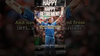 Happy retirement gabbar 🙏😢 #cricket #shikhardhawan #viralvideos #shorts