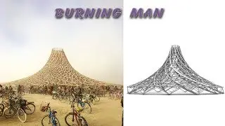 Burning Man Temple Galaxia by Mamou-Mani in Grasshopper!